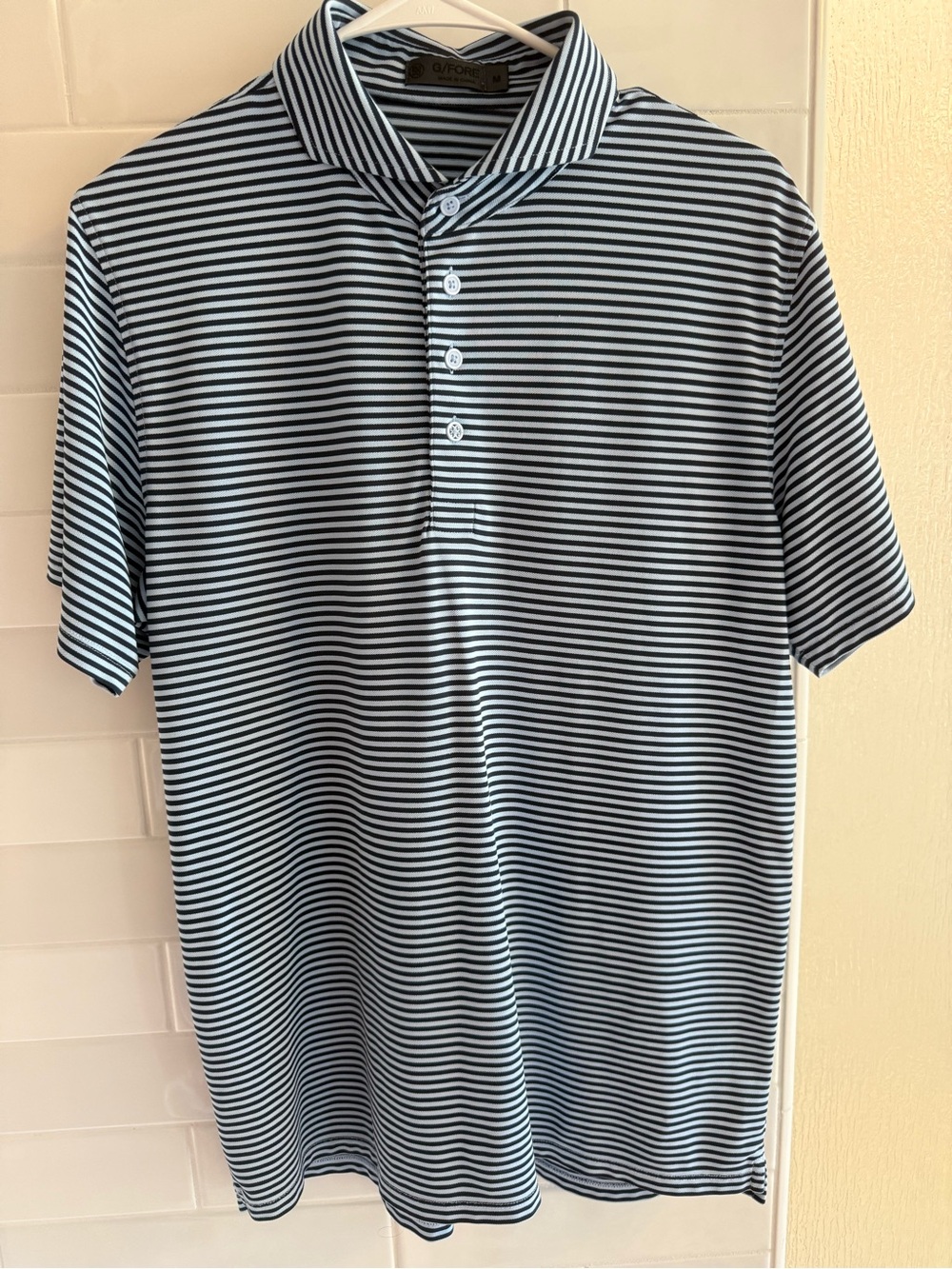 G/FORE Men's Striped Polo Size Medium